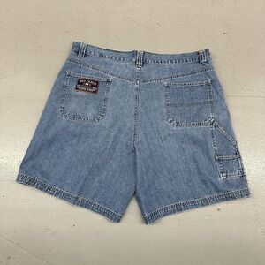 Big Dogs Shorts Mens 42 Blue Denim Carpenter Jean Workwear Relaxed Fit